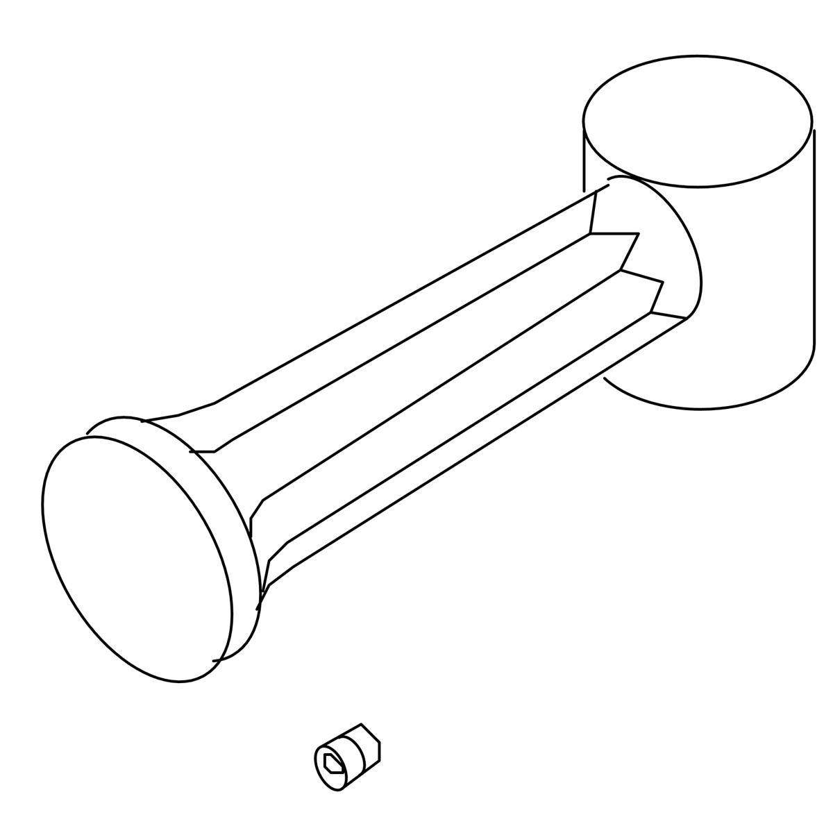 KOHLER Handle Kit - Brushed Chrome, K-1000282-G