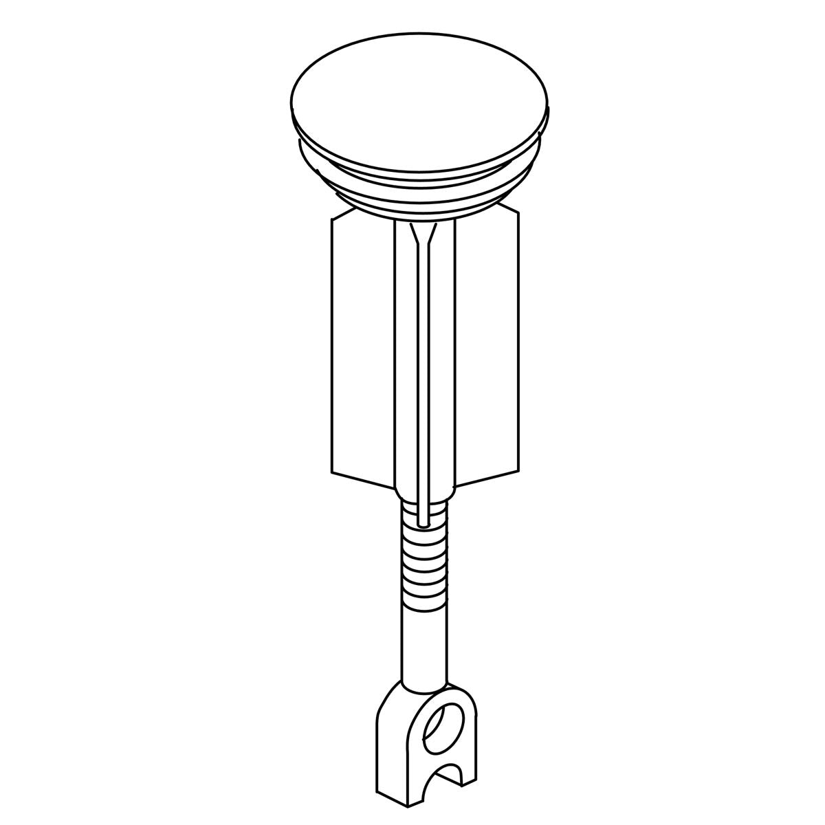 KOHLER Brass Plunger Assembly - Vibrant Finish, K-1037022-VF