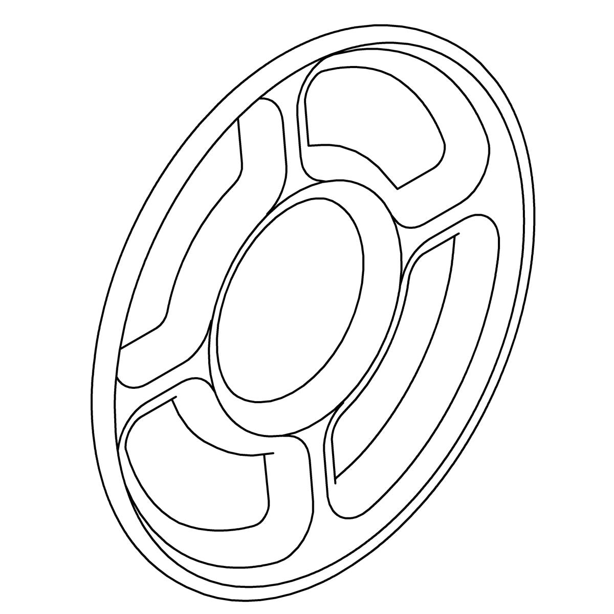 KOHLER OVERFLOW GRID - Polished Chrome, K-1044599-CP