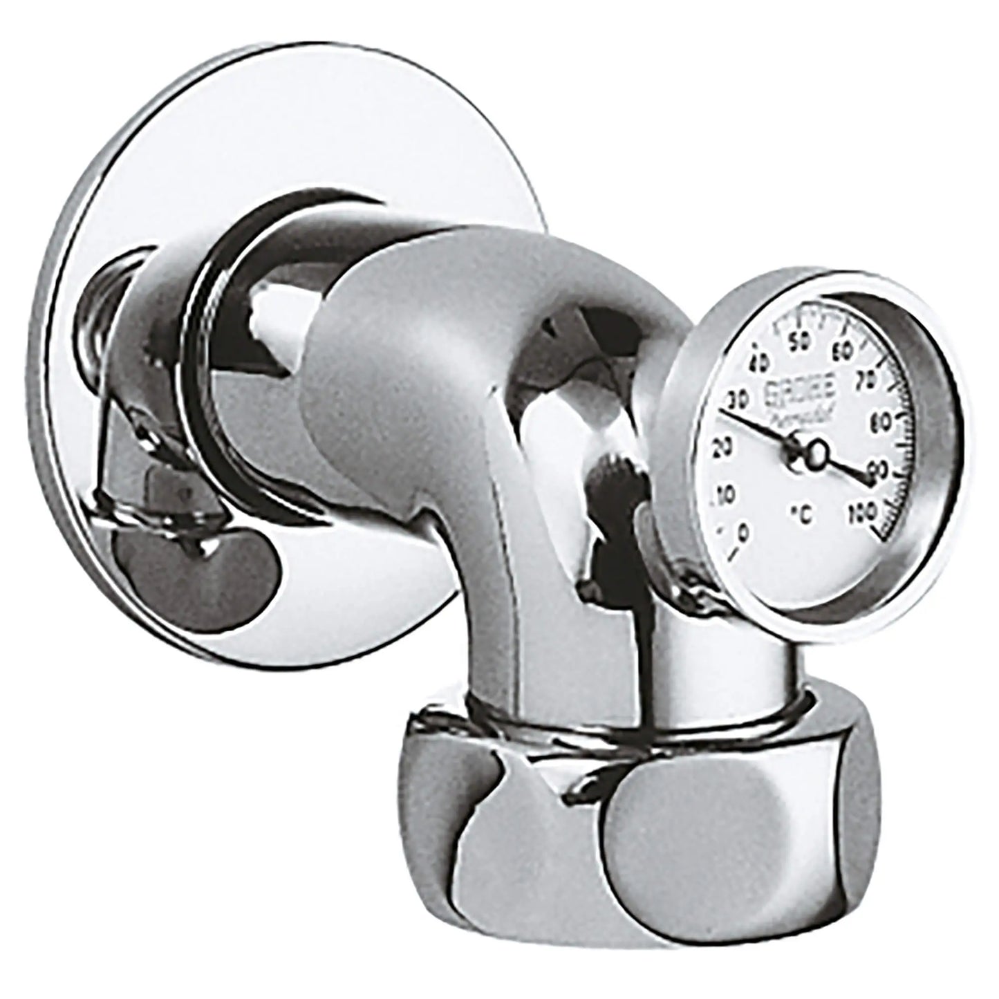 GROHE 12448000 Grohtherm 1-1/2″ Male Wall Union - Chrome