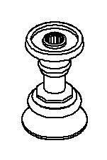 KOHLER Stem, Cross - Vibrant Polished Nickel, K-1197207-SN