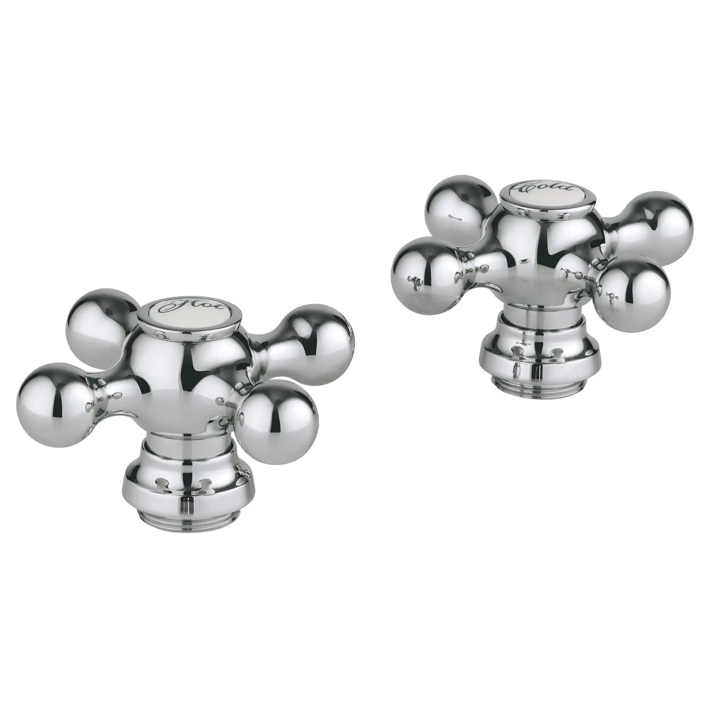 GROHE 18731000 Seabury Cross Handles (Pair) - Chrome
