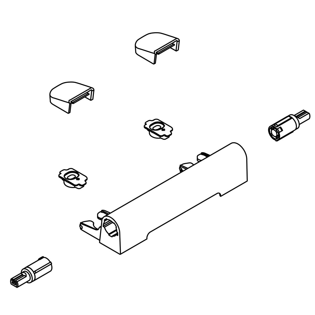 KOHLER LIGHTED HINGE SERVICE KIT - White, K-1266916-0