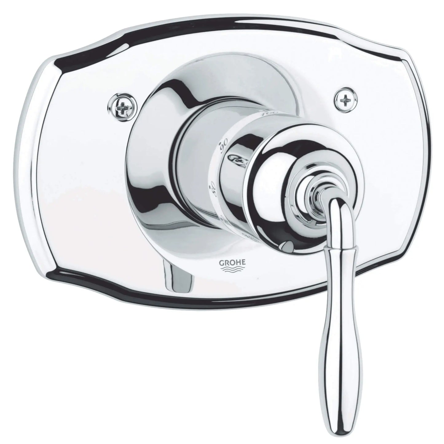 GROHE 19614000 Seabury Central Thermostatic Valve Trim - Chrome