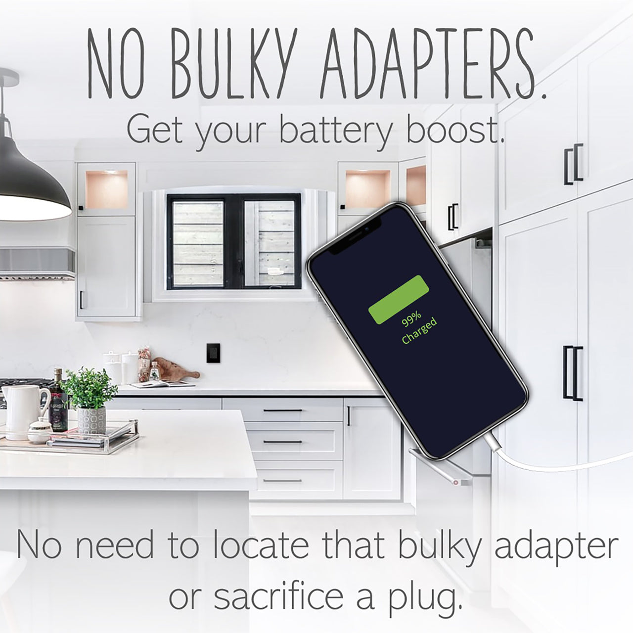 LEGRAND ARTRUSB156ACG4 ADORNE 15A Tamper-Resistant Ultra-Fast USB Type-A/C Outlet, Graphite