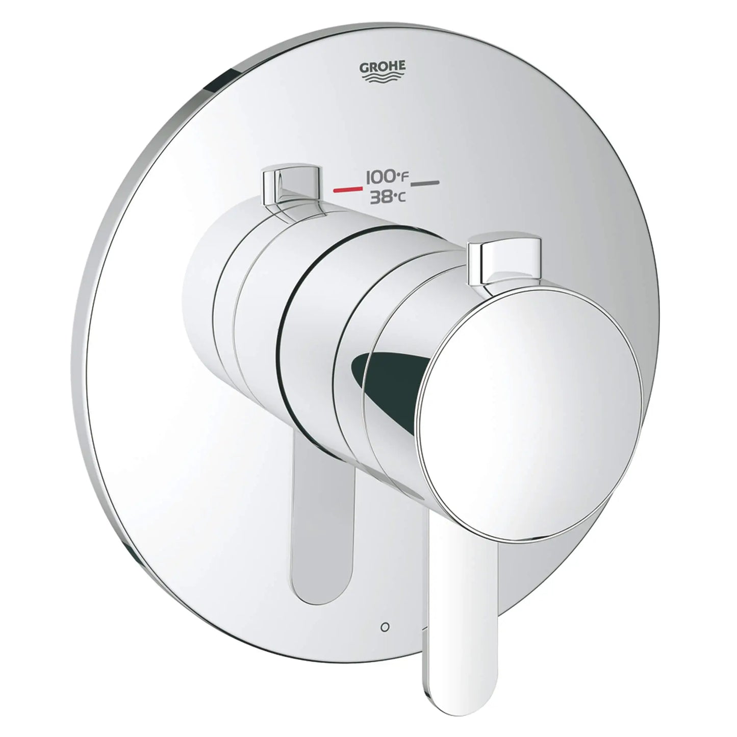 GROHE 19869000 Grohflex Single Function Thermostatic Valve Trim - Chrome