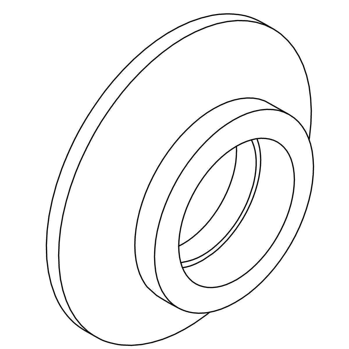 KOHLER Escutcheon - Polished Chrome, K-1301342-CP