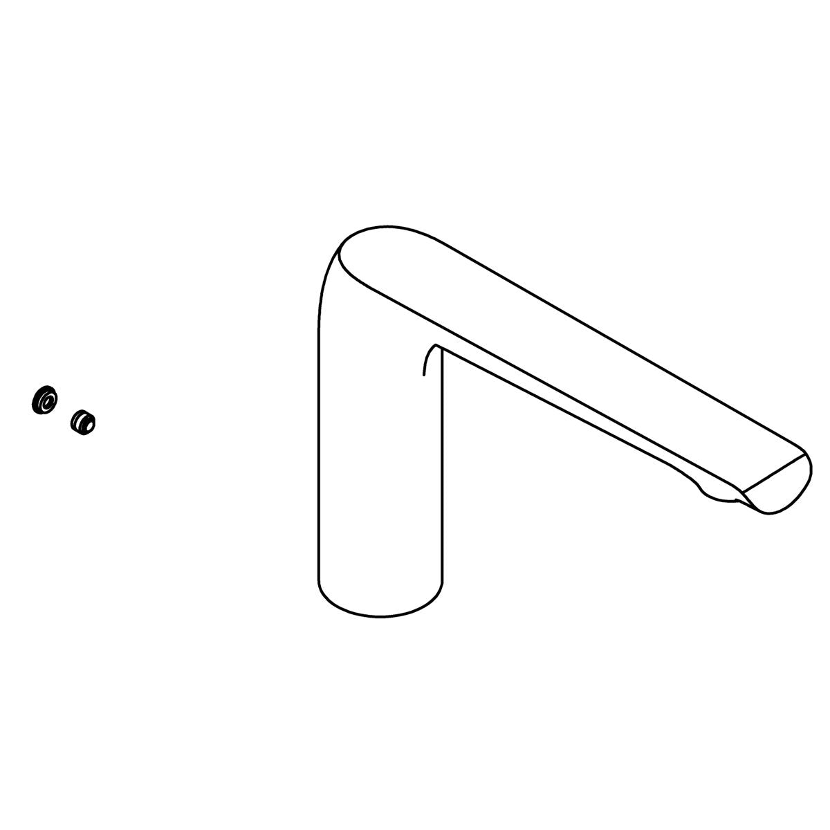 KOHLER Assembly, Spout - Matte Black, K-1321030-BL