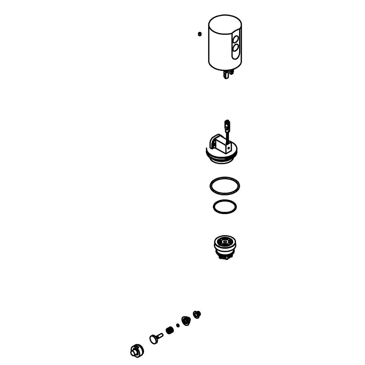 KOHLER Tripoint Fv Service Kit, 1.0 Gpf - Polished Chrome, K-1388854-CP