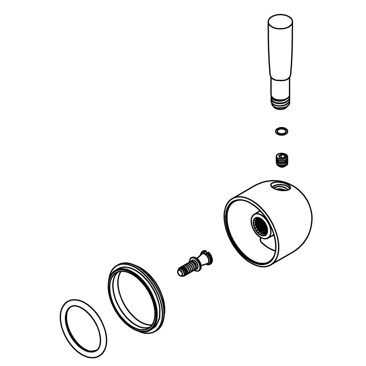 KOHLER Service Kit,Handle Assembly - Vibrant Polished Nickel, K-1393955-SN