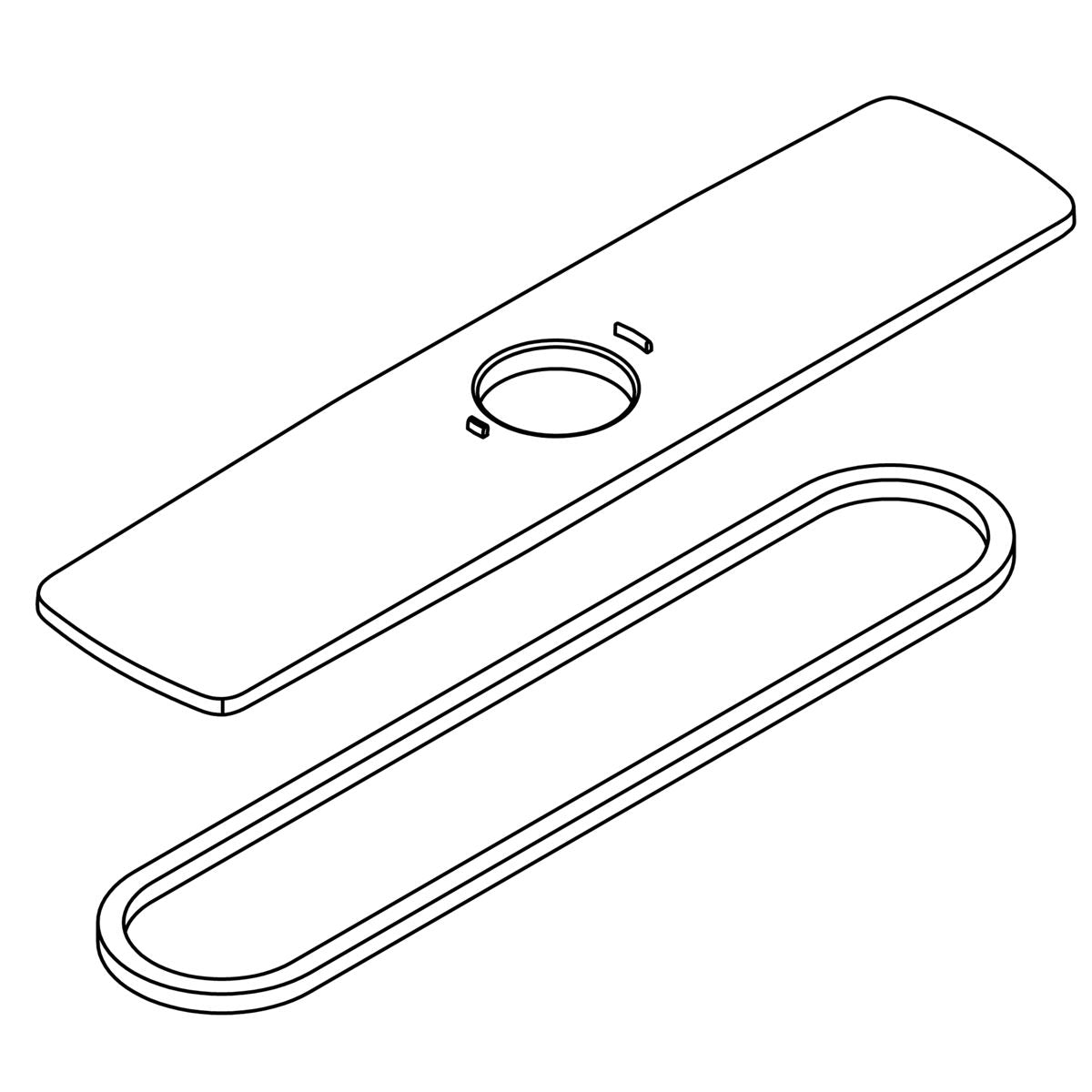 KOHLER Escutcheon, Kit - Polished Chrome, K-1396840-CP