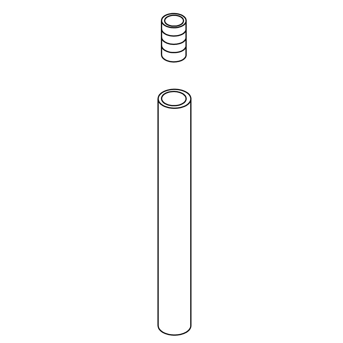 KOHLER Downrod, ∅12.5 X 152Mm X 1.2Mm - Brushed Moderne Brass, K-1427633-2GL