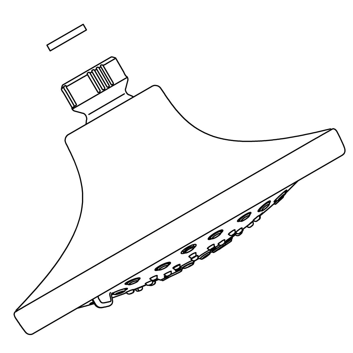 KOHLER Assembly, Showerhead - Vibrant Brushed Moderne Brass, K-1430721-2MB