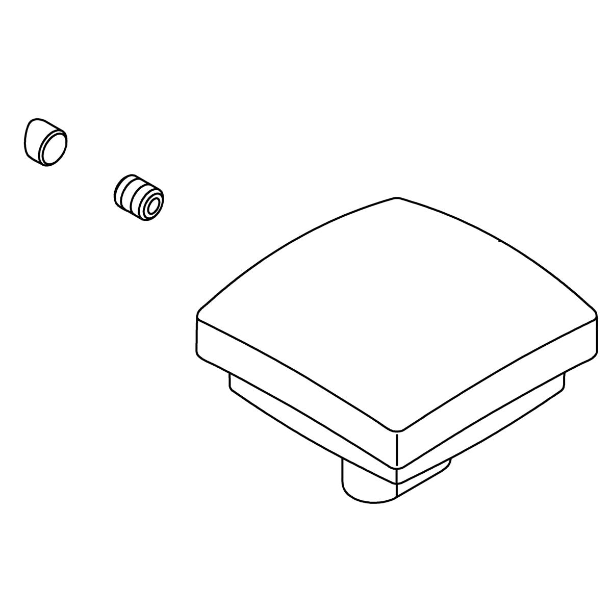 KOHLER Lift Knob Kit - Matte Black, K-1446961-BL