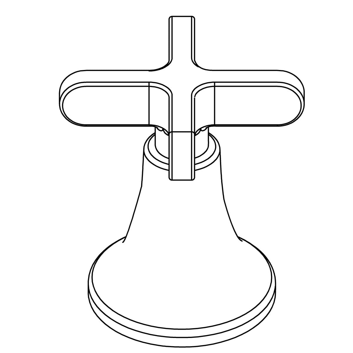 KOHLER Service Kit, Handle, Hot - Polished Chrome, K-1458703-CP