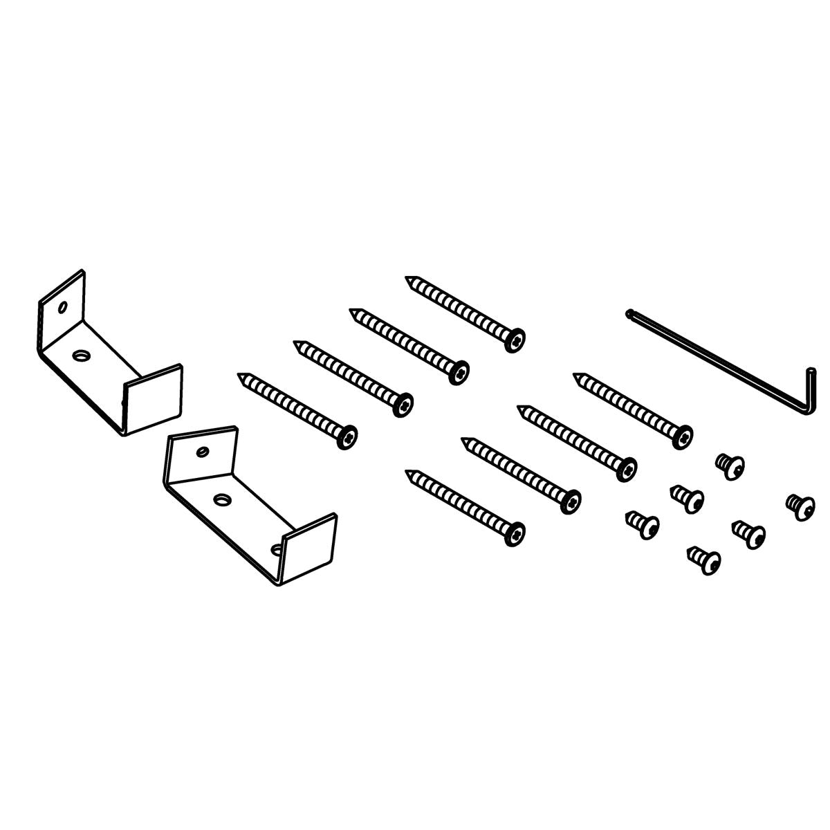 KOHLER Kit, Hardware Bag - Dark Anodized Aluminum, K-1464999-DA1