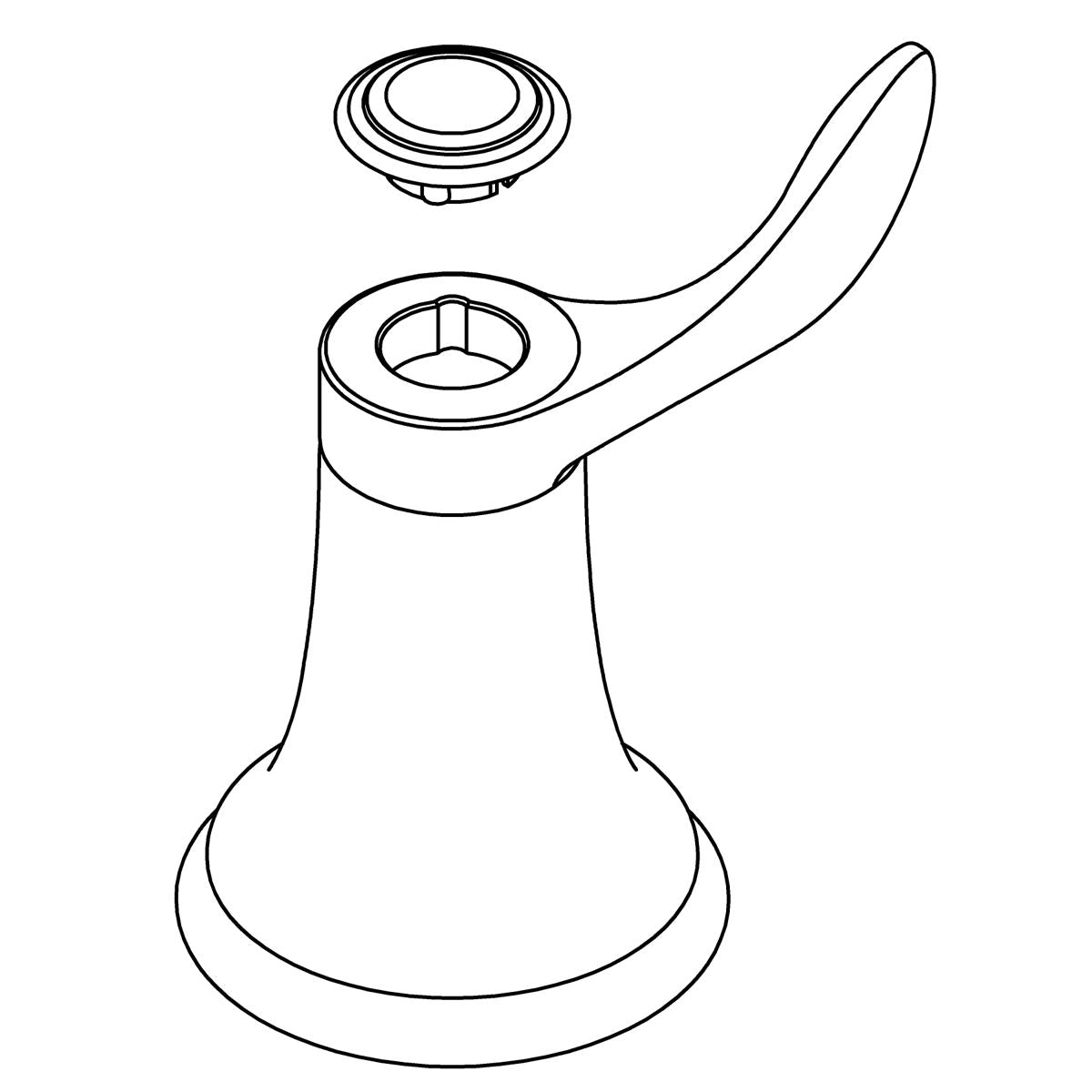 KOHLER Handle Assembly, Cold - Polished Chrome, K-1478001-CP