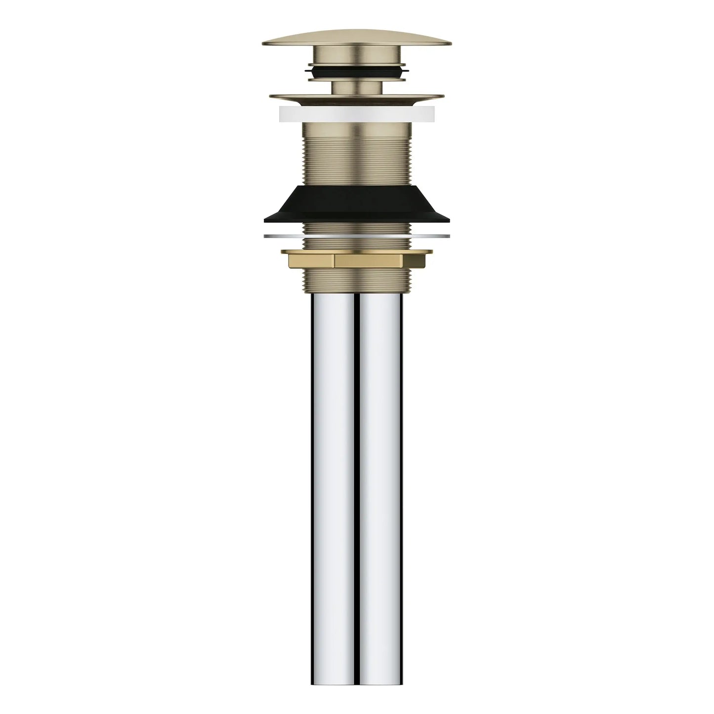 GROHE 48657EN0 Universal Bathroom Sink Push Drain without Overflow - Brushed Nickel