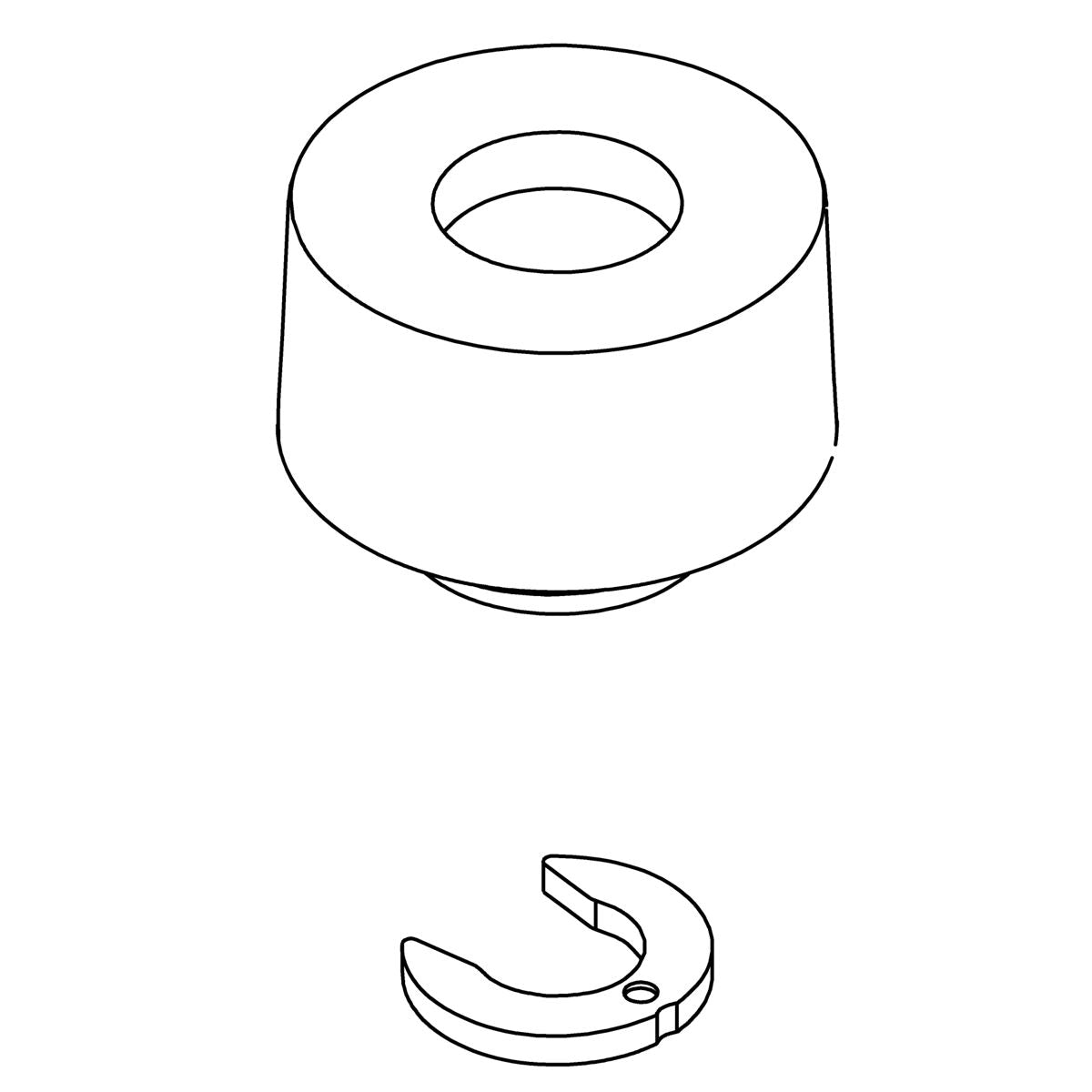 KOHLER Connector Kit - Polished Chrome, K-1602197-CP