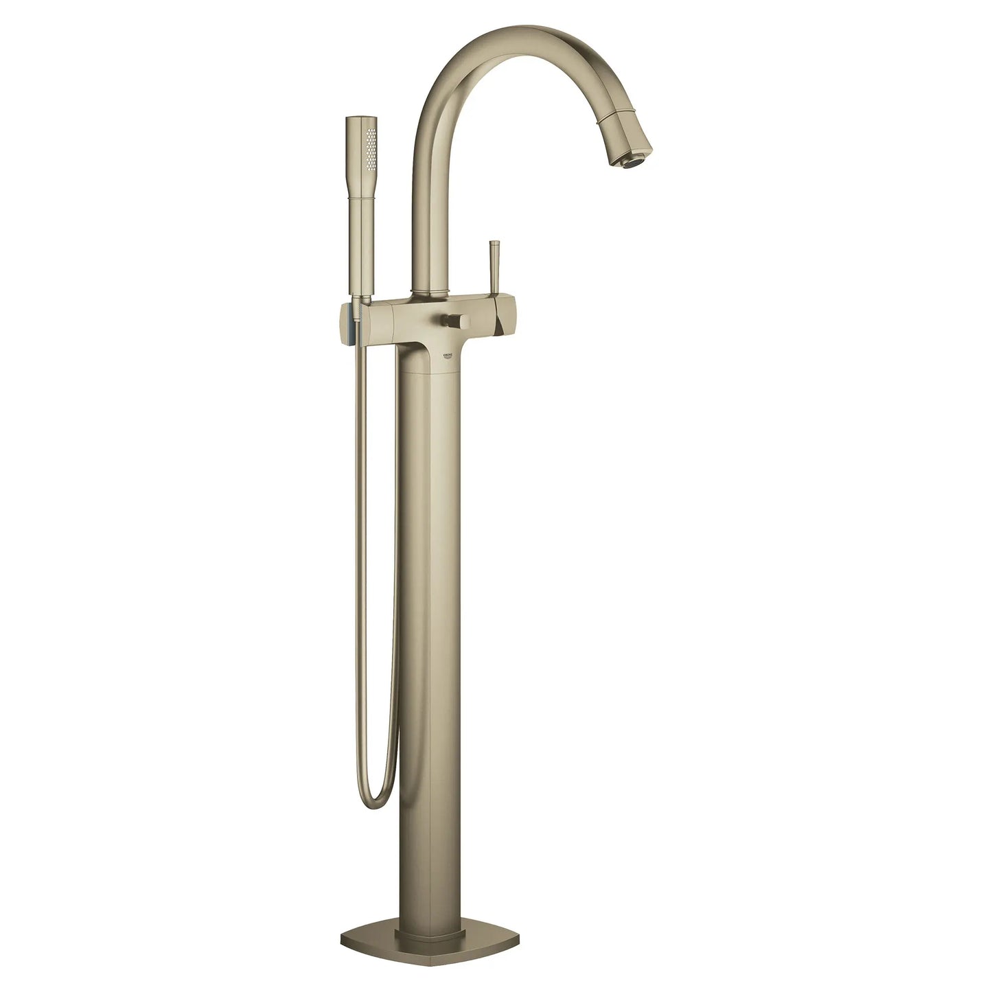 GROHE 23318ENA Grandera Single-Handle Freestanding Tub Faucet with 1.75 GPM Hand Shower - Brushed Nickel