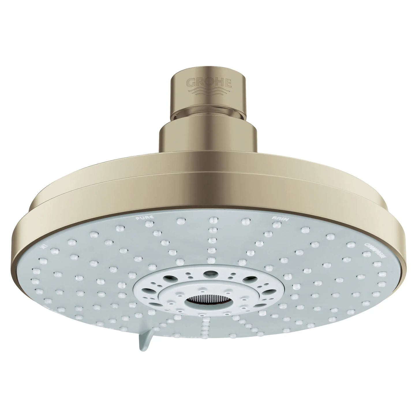 GROHE 27135EN0 Rainshower 160 Shower Head, 6-1/4" - 4 Sprays, 2.5 GPM - Brushed Nickel