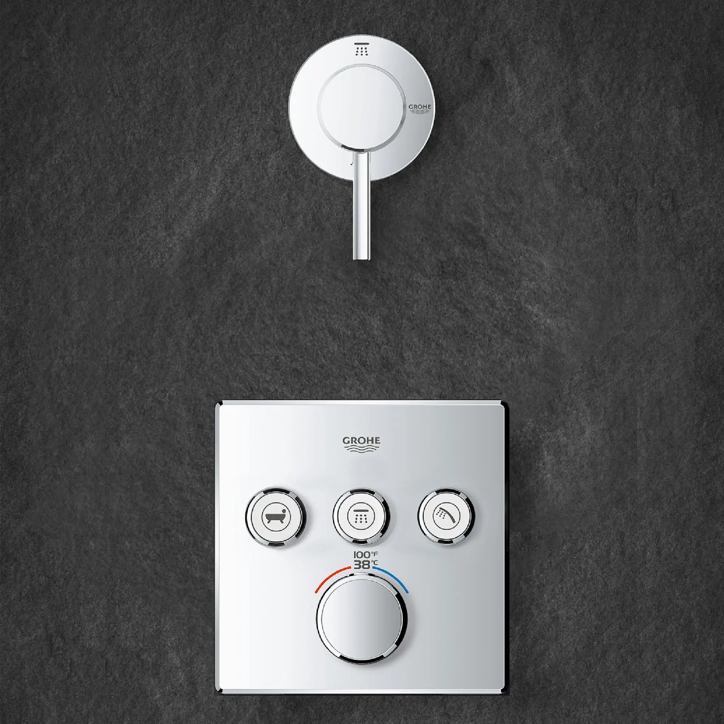GROHE 29108001 Concetto 2-Way Diverter Trim - Chrome