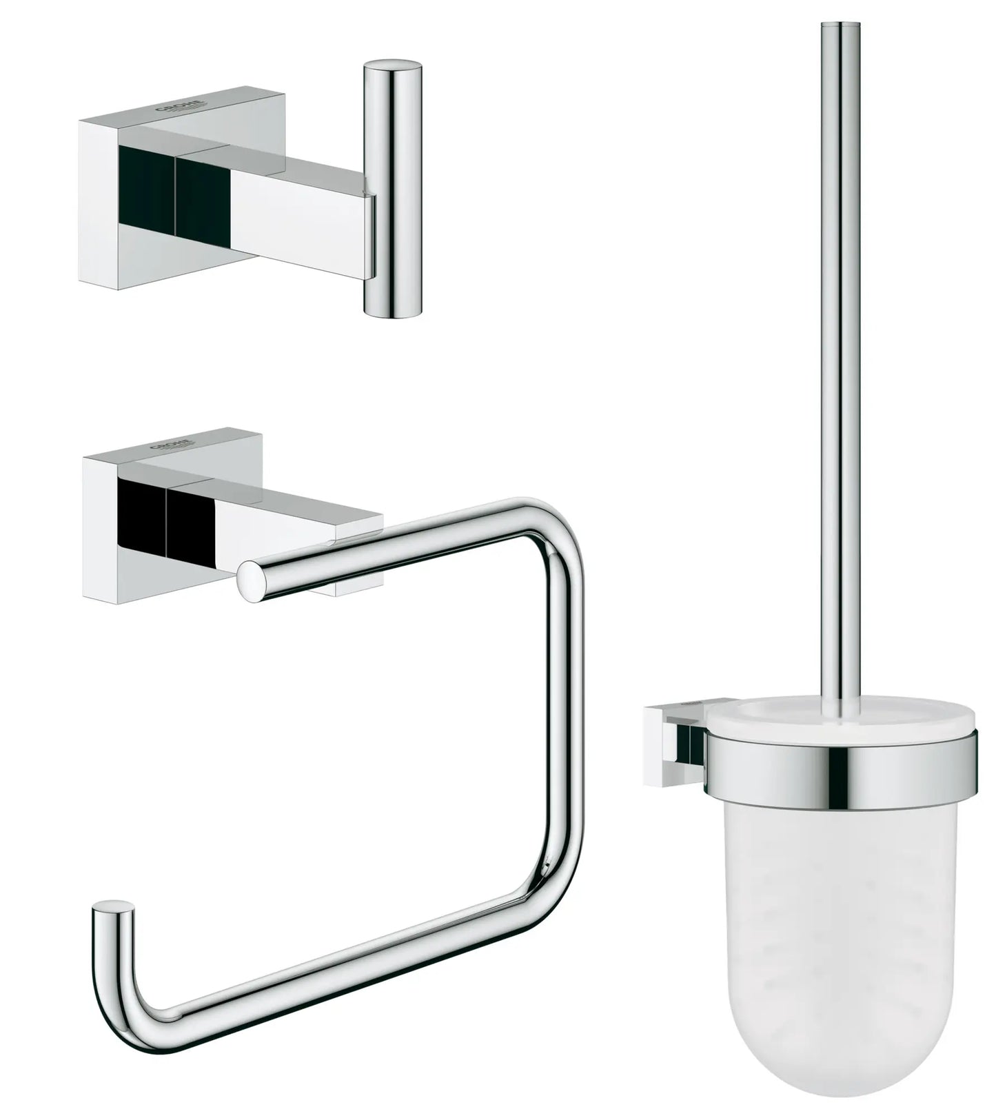 GROHE 40757001 Essentials Cube 3-in-1 Accessory Set - Chrome