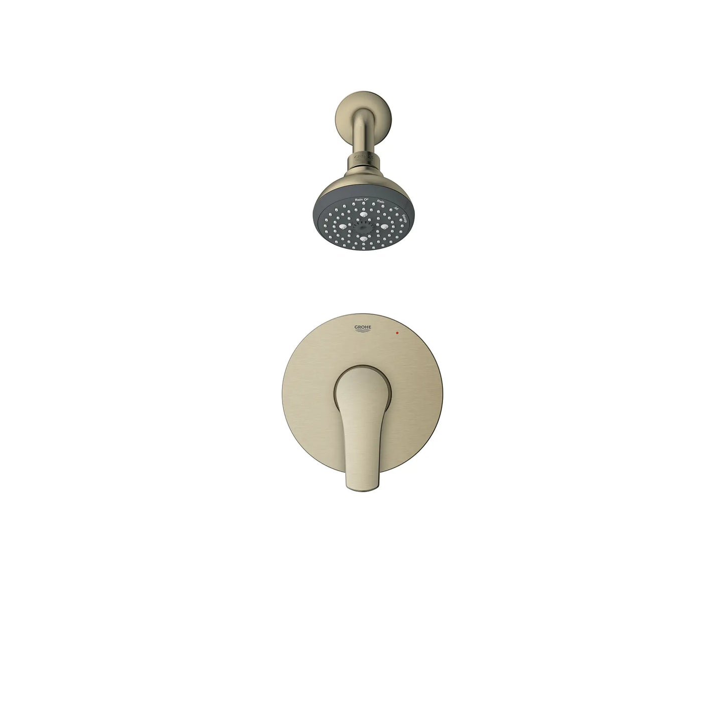 GROHE 102521EN00 Eurosmart Pressure Balance Valve Shower Trim Kit - Brushed Nickel