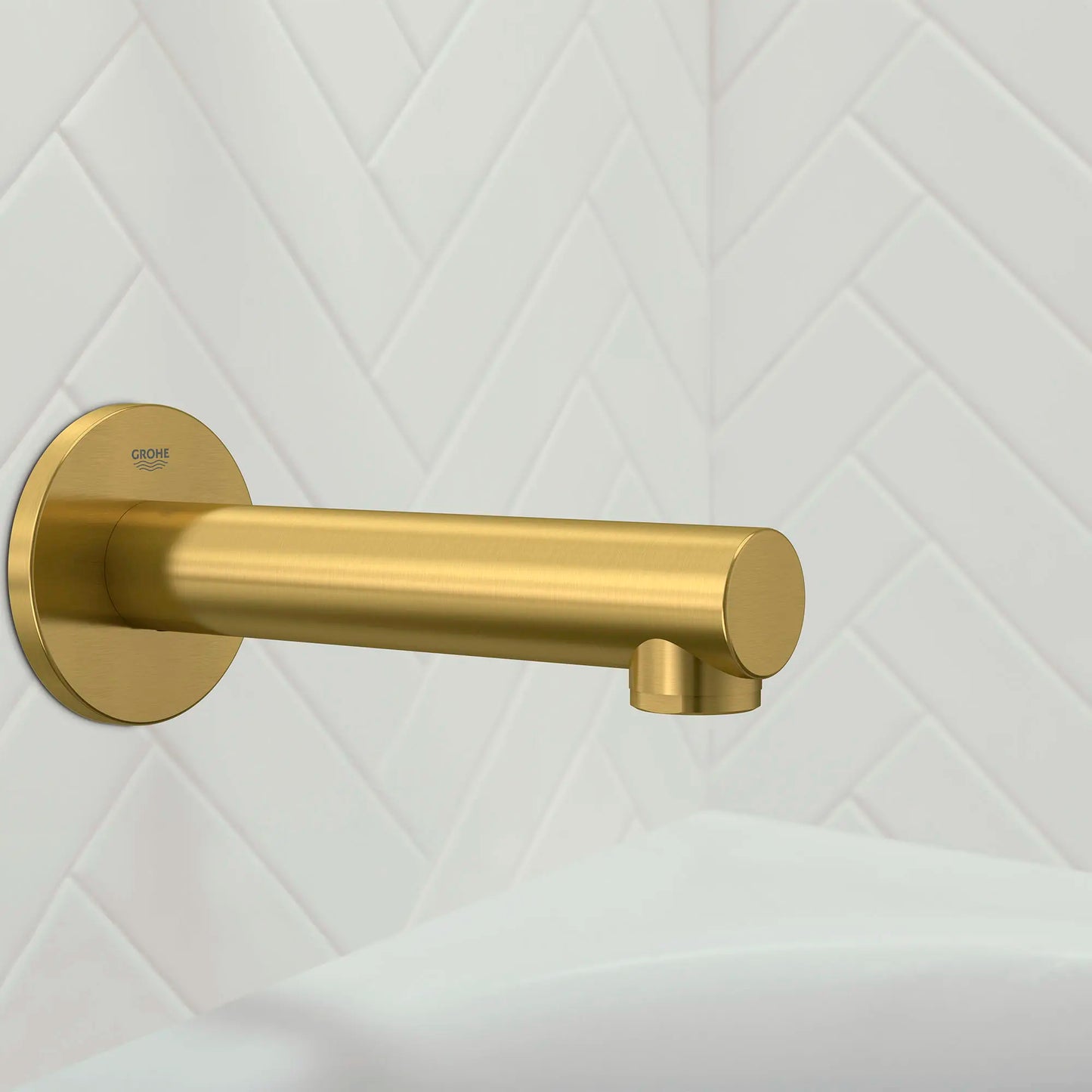 GROHE 13274GN1 Concetto Tub Spout - Brushed Cool Sunrise