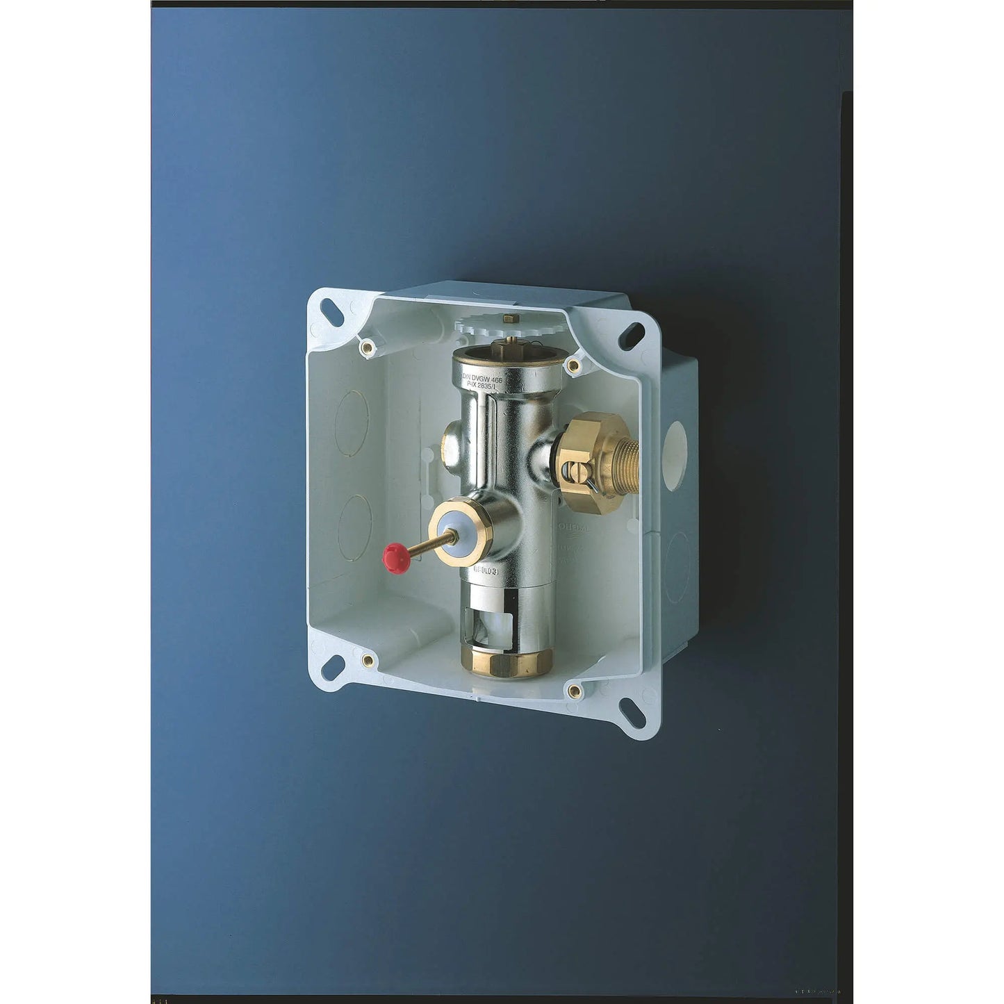 GROHE 37153000 Rondo Wall Carrier Toilet Flush Valve - Chrome