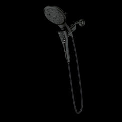 MOEN 220C3BL Verso Eight-Function 7" Diameter Spray Head Standard With Handshower In Matte Black