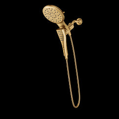 MOEN 220C3EPBG Verso Eight-Function 7" Diameter Spray Head Standard With Handshower In Brushed Gold