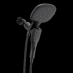 MOEN 220C5EPBL Verso Eight-Function 7" Diameter Spray Head Standard With Handshower In Matte Black