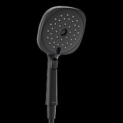 MOEN 220H5BL Verso Matte black infinite 5" diameter spray head handshower, Matte Black