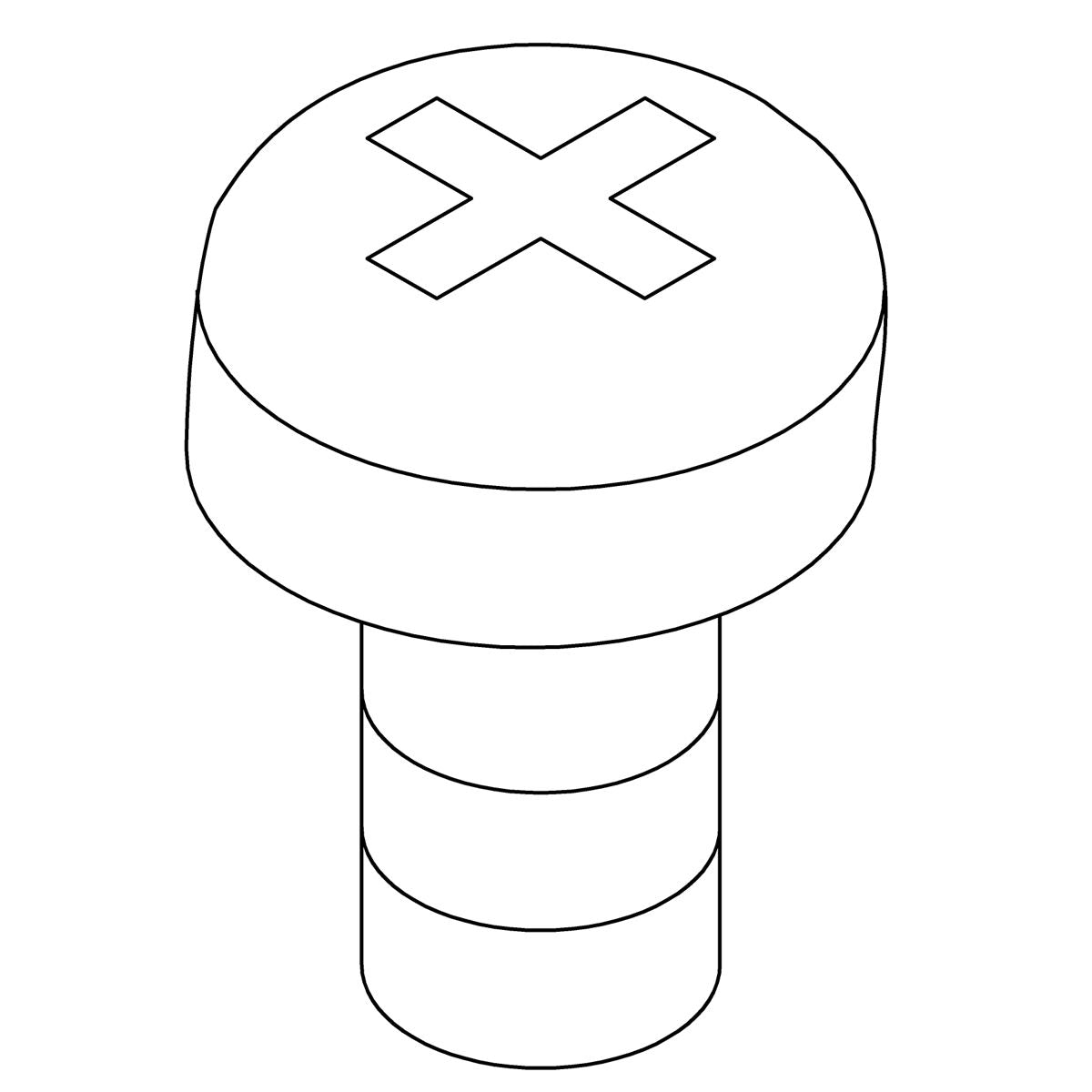 KOHLER Screw 8-32Nc-2A X.25 - Polished Chrome, K-24007-CP