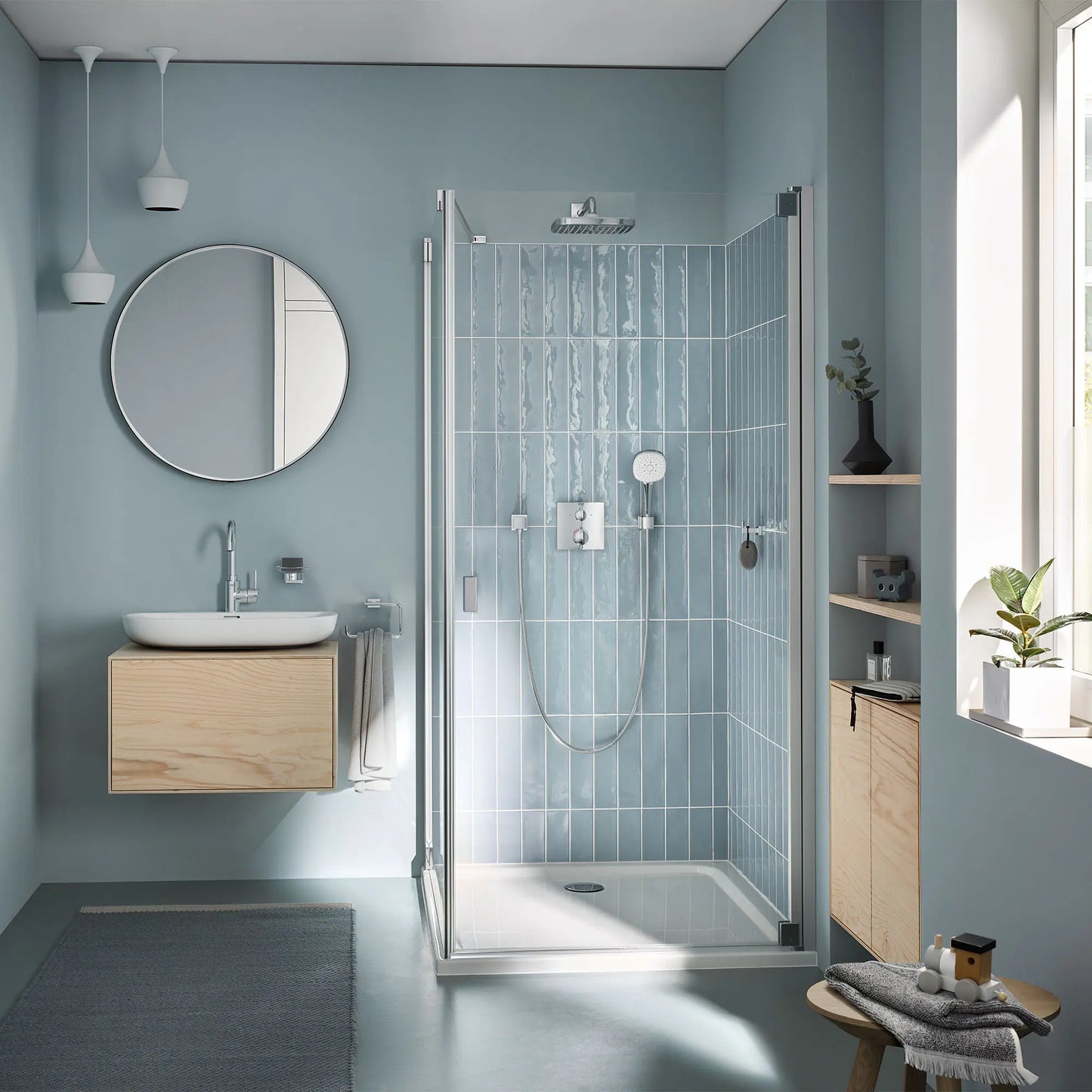 GROHE 40509001 Essentials Cube 24" Towel Bar - Chrome