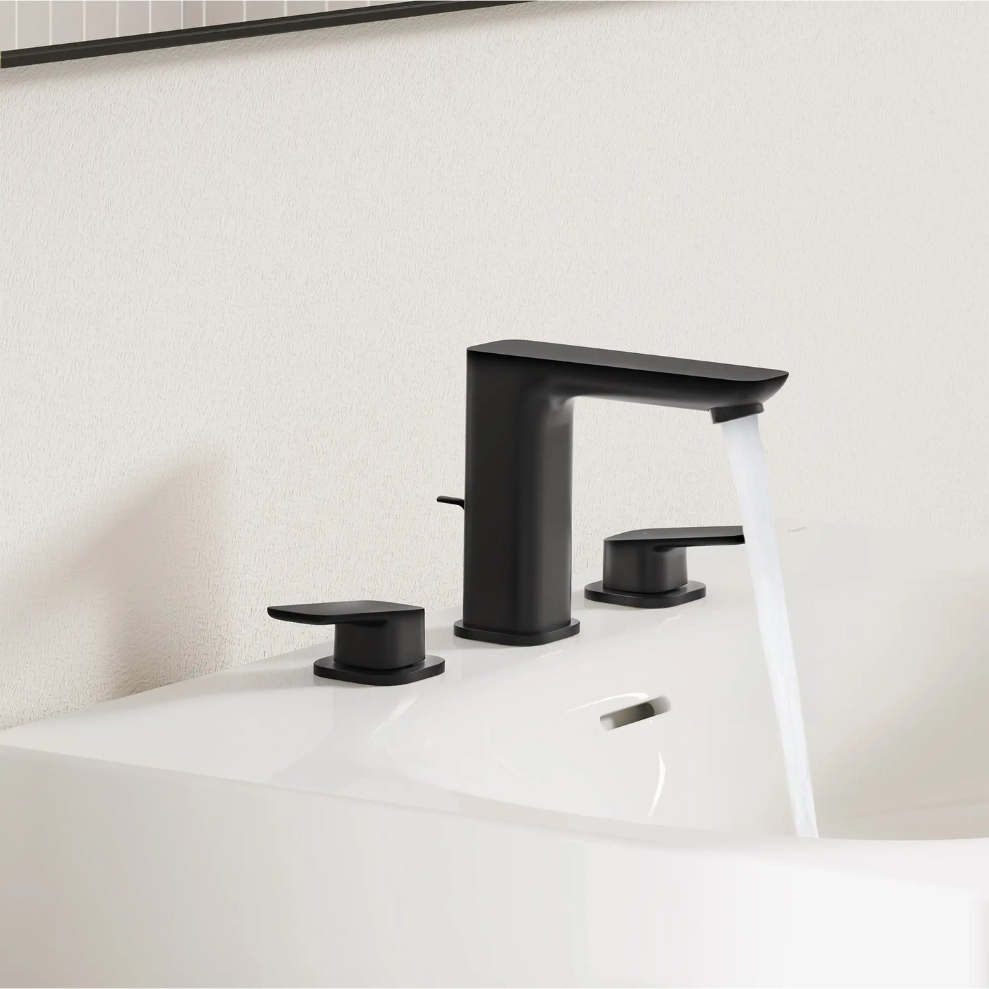 GROHE 1019222430 Cubeo 8" Widespread 2-Handle Bathroom Faucet, 1.2 gpm - Matte Black