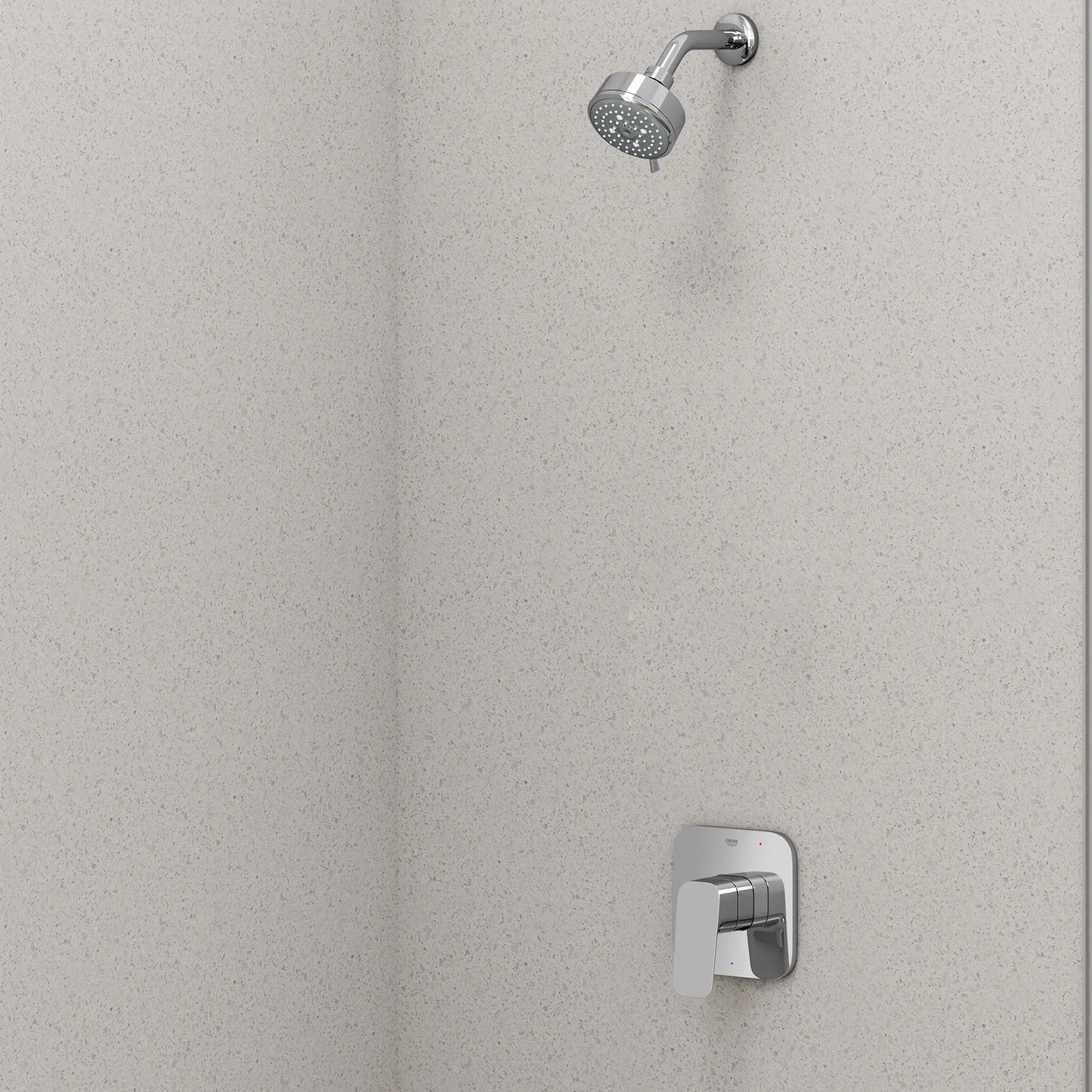 GROHE 1053770000 Cubeo Pressure Balance Valve Shower Trim Kit - Chrome