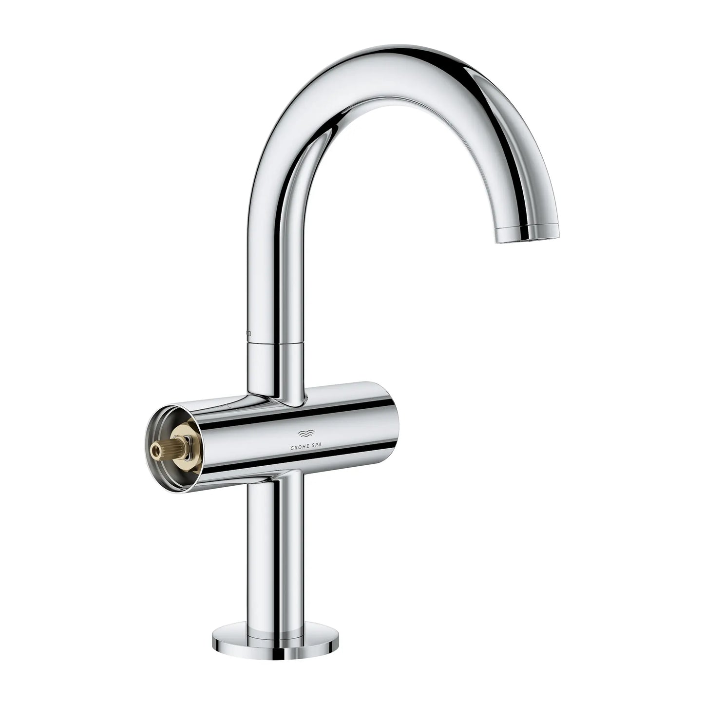 GROHE Atrio New Atrio Single Hole Two-Handle M-Size Bathroom Faucet without Handles, 1.2 GPM - Chrome, 21148000