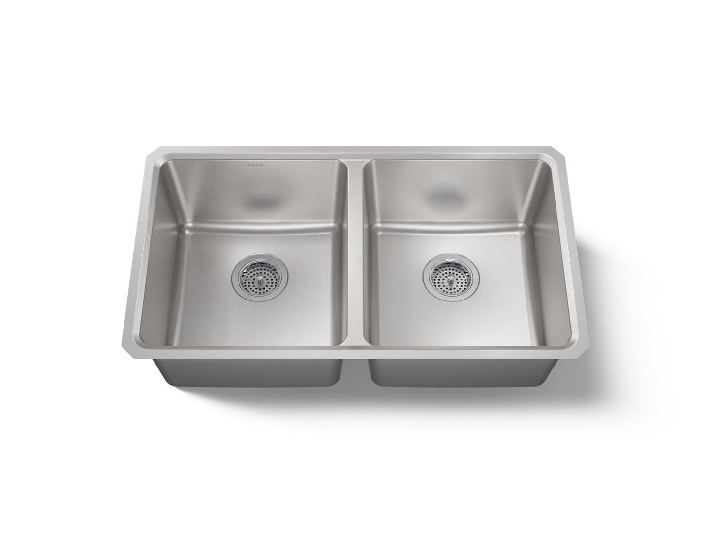 KOHLER K-28900-NA 32-1/4" undermount double-bowl kitchen sink - Stainless Steel
