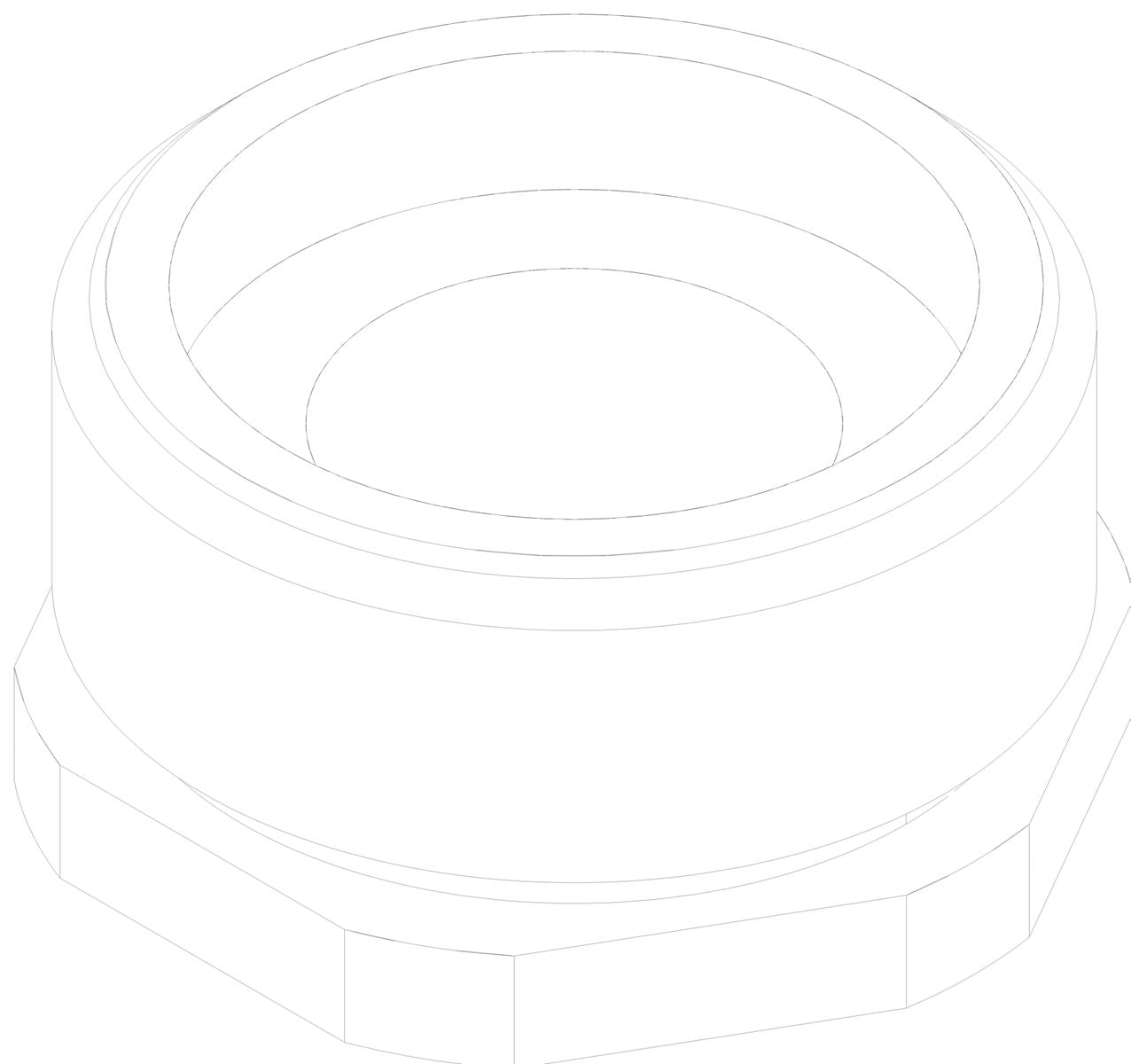 KOHLER Bonnet Full Throated Stop - Polished Chrome, K-35249-CP
