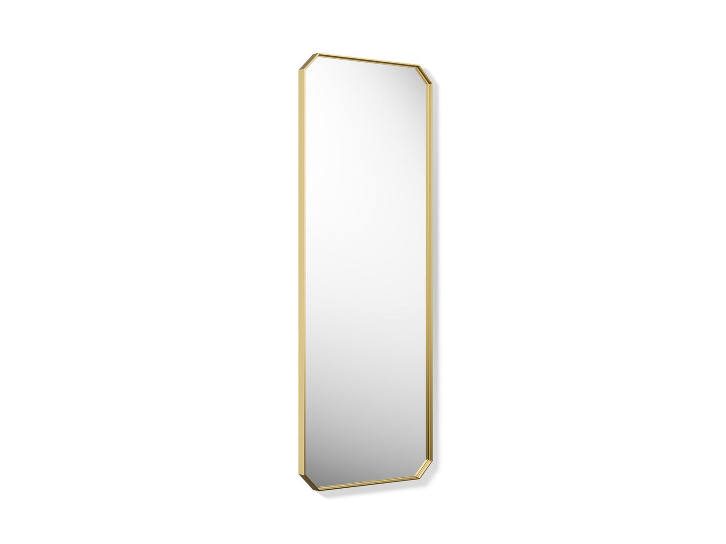 KOHLER K-39312-2MB Claude by Studio McGee 24" x 64" rectangular framed mirror - Vibrant Brushed Moderne Brass