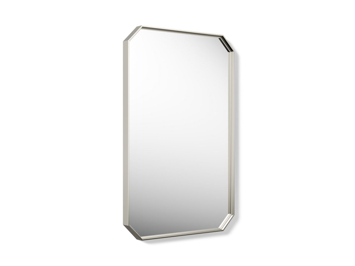 KOHLER K-39337-SN Claude by Studio McGee 22" x 34" rectangular framed mirror - Vibrant Polished Nickel