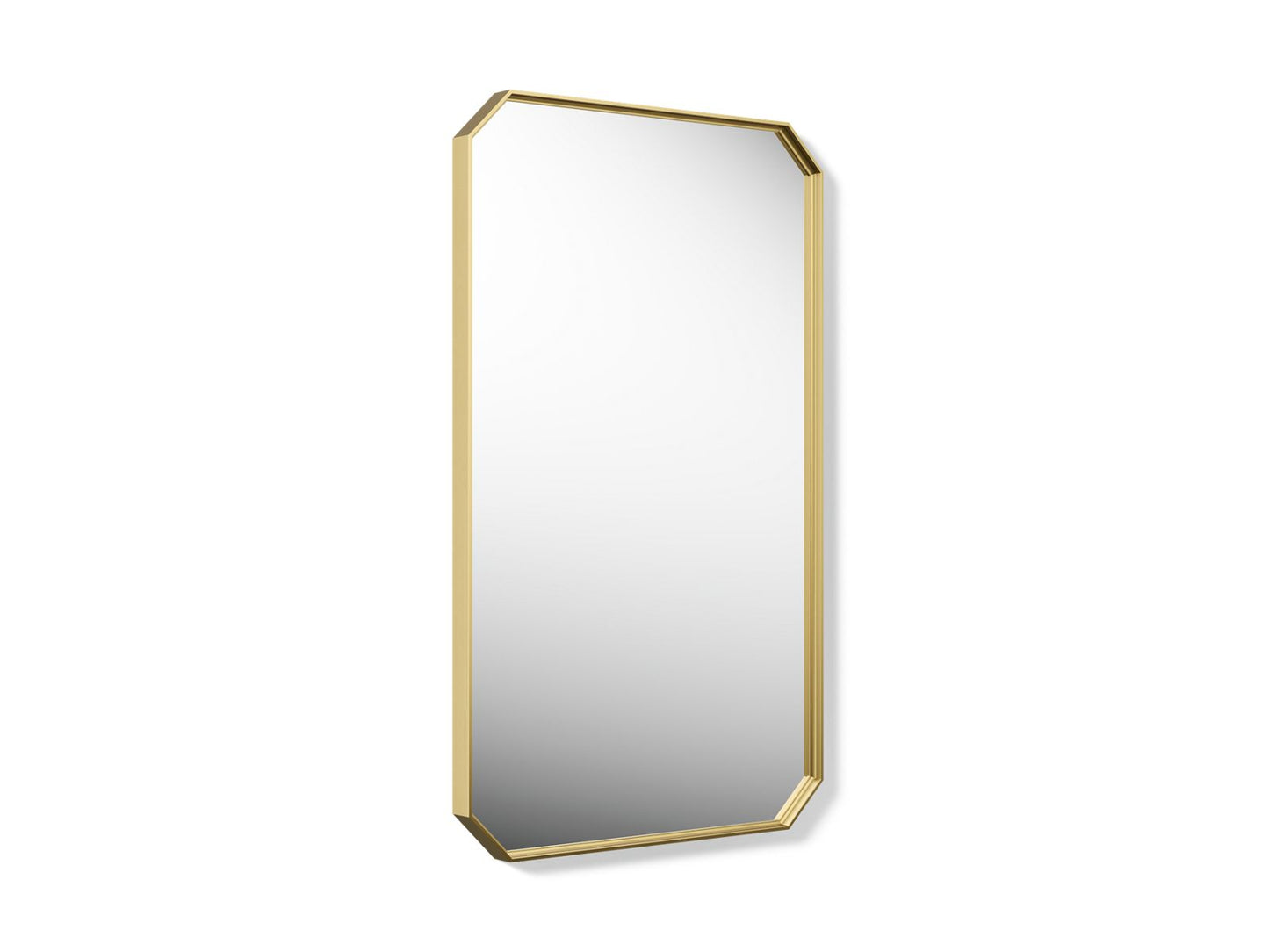 KOHLER K-39338-2MB Claude by Studio McGee 24" x 40" rectangular framed mirror - Vibrant Brushed Moderne Brass