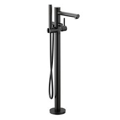 MOEN 395BL Align One-Handle Tub Filler Includes Hand Shower - Matte Black