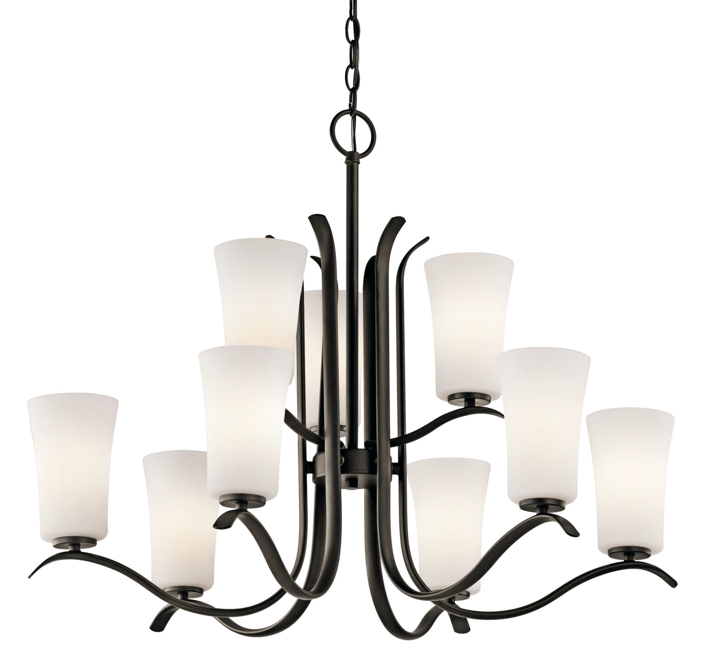 KICHLER 43075Oz Armida Nine Light Chandelier Olde Bronze