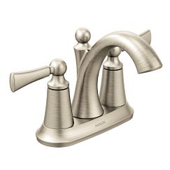 MOEN 4505BN Wynford Two-Handle Bathroom Faucet - Brushed Nickel