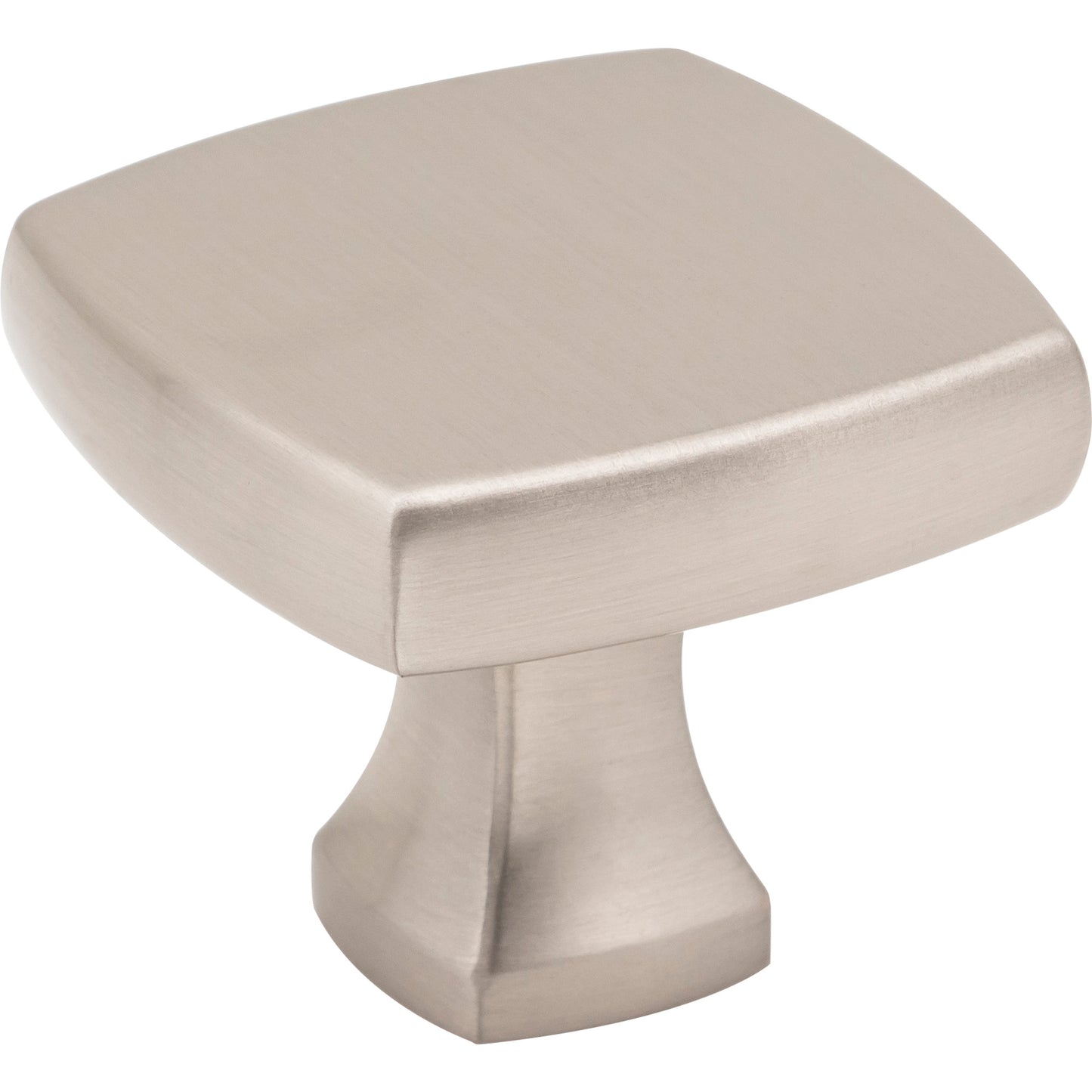JEFFREY ALEXANDER 663SN Griffin 1-3/8" Length Square Knob - Satin Nickel