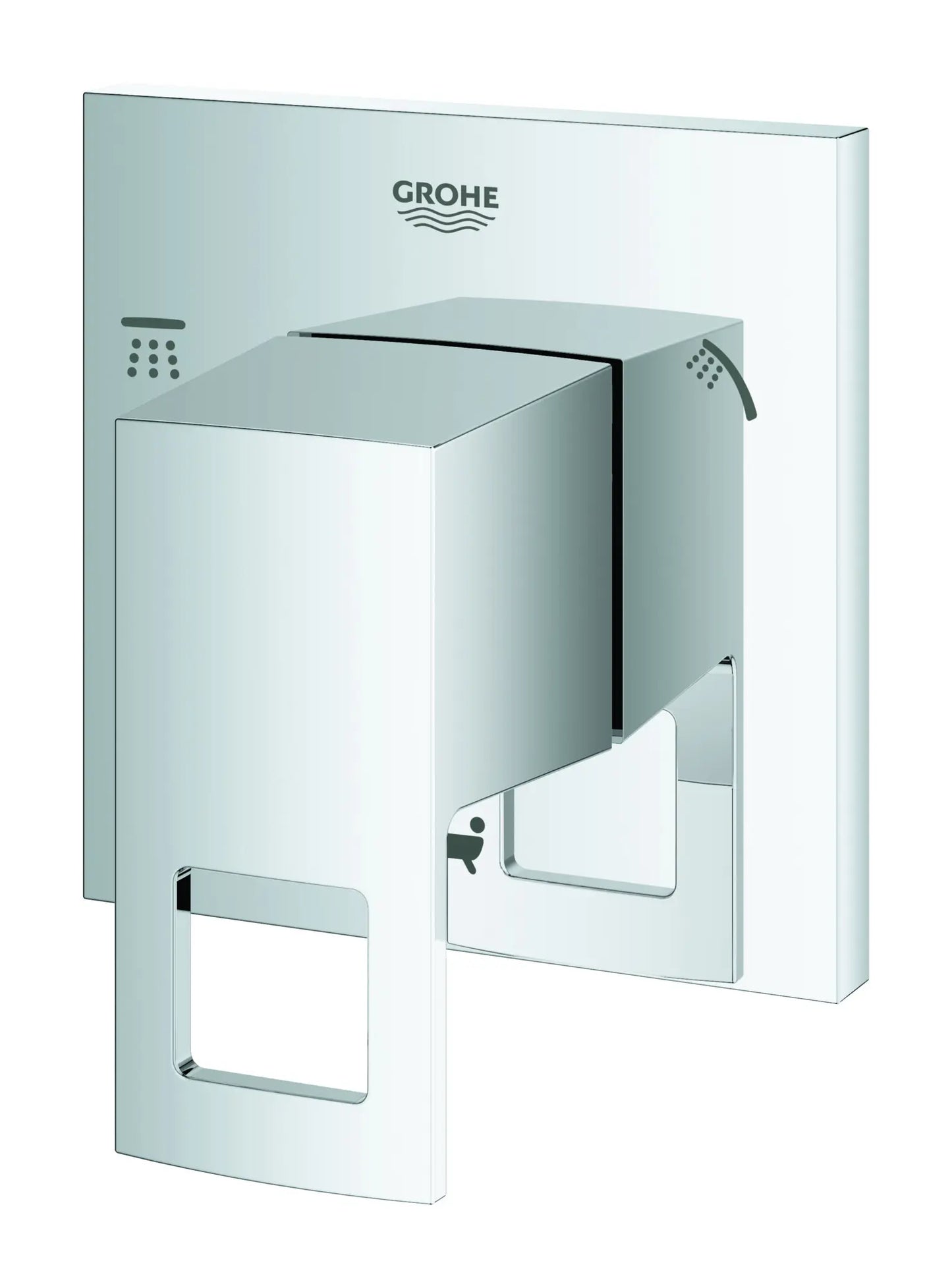 GROHE 29217001 Eurocube 3-Way Diverter Trim - Chrome