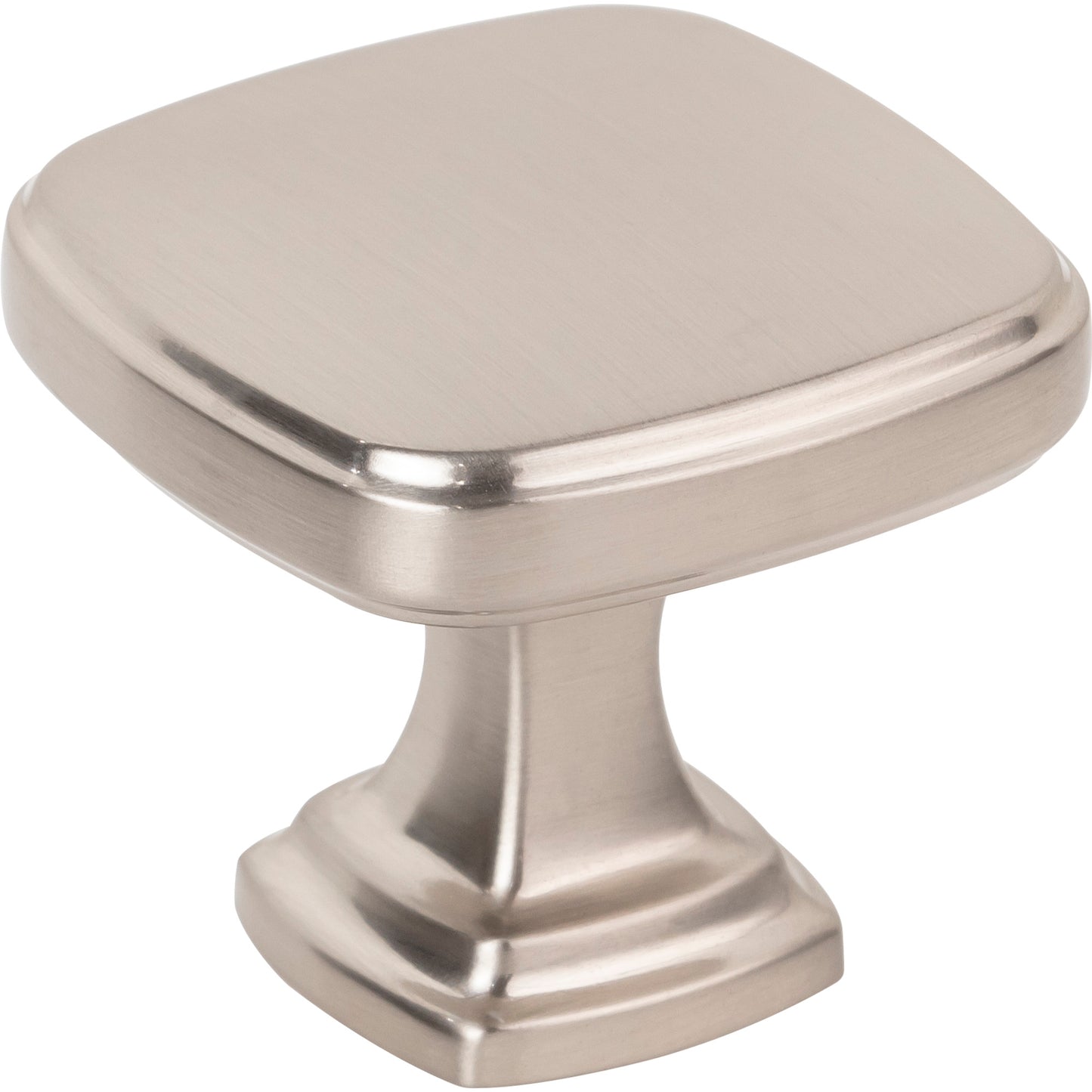 JEFFREY ALEXANDER 782SN Fontana 1-3/8" Length Square Knob - Satin Nickel